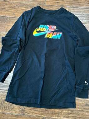 Jordan Flight MVP Jumpman Men's Long-Sleeve T-Shirt Black